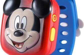 VTech Mickys Lernuhr – Kinderuhr mit digitaler Anzeige, Stoppuhr, Wecker und Lernspielen – Für Kinder von 3-6 Jahren