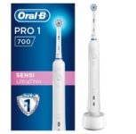 elektrische Zahnbürste Pro 700 Sensi Clean Ultra Thin Plaque-Entfernung