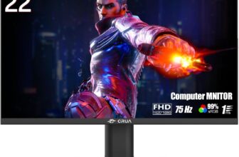 CRUA Computer Monitor 22 Inch 75Hz PC Monitor