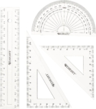 Westcott E-10303 00 Mathe-Set, 4-teilig, Kunststoff transparent