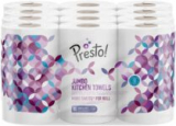 Amazon-Marke: Presto! 3-lagig Jumbo Küchenrollen, weiß, 18 Rollen, 1er-Pack