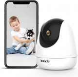 Tenda CP3 Überwachungskamera Innen, 1080p WLAN IP Kamera mit 2-Wege-Audio