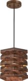 63692 Einflammige Pendelleuchte von Westinghouse Lighting für Innenbereiche, Ausführung in Scheunenholz – Energieklasse A+