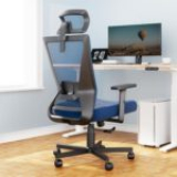Dripex Bürostuhl, ergonomischer Schreibtischstuhl, Chefsessel mit breites Schaumstoffkissen,