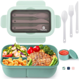 Brotdose mit Trennfächern Set,1250ml Lunchbox mit Fächern Kinder/ Erwachsene