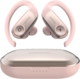 GOOSTOO Bluetooth Kopfhörer Sport, Kopfhörer Kabellos, Bluetooth 5.2, IPX6, 3D HiFiStereo, Anrufgeräuschunterdrückung, Type C Schnellladung, Eingebautes Mikrofon, Ideal für Sportbegeisterte, Rosa