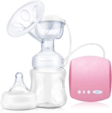SunTop Elektrische Milchpumpe, Muttermilchpumpe, Wiederaufladbare Brustpumpe. 2 Modi 9 Saugstufen, BPA-frei, Anti-Rückfluss-Design