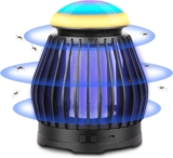 Elektrischer Insektenvernichter Sendowtek Insektenfalle Mückenlampe USB-Kabel für Garten Camping Urlaub Balkon und Innen Schlafzimmer (Keine Batterien enthalten)