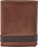 Fossil Herren Quinn Leder Trifold Geldbörse 8,5 cm L x 2 cm B x 10 cm H