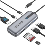 GIISSMO USB C Hub HDMI 4K@60Hz, 7-in-1 USB C Adapter Power Delivery 100W, USB C Data und 2 USB A 5Gbps, microSD & SD Kartenleser, Kompatibel mit MacBook M1 M2,iPad/Surface Pro, HP Dell Laptops