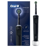 Oral-B Vitality Pro Elektrische Zahnbürste/Electric Toothbrush, 3 Putzmodi für Zahnpflege & Protect X Clean Zahnbürstenkopf, Geschenk Mann/Frau, Designed by Braun, Schwarz