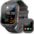 SIEMORL Smart Watch für Herren, 1,32″ Bluetooth-Anrufe Fitness Tracker mit Herzfrequenz Schlafmonitor Musiksteuerfunktion, IP67 wasserdichte Schrittzähler Edelstahl Smartwatch für Android IOS