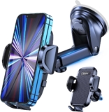 TOPK Handyhalterung Auto 2023 Upgraded Version Universal Handy Halterung Auto 3 in 1 Kfz Handyhalterung Lüftung & Stark Saugnapf Halter für iPhone Samsung Huawei usw