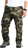iCKER Herren Cargo Hose Camouflage Pants Camo Trousers Arbeitshose Freizeithose