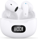 Septseven Kopfhörer Kabellos Kopfhörer Bluetooth Kopfhörer,Wireless Earbuds Bluetooth, In Ear Kopfhörer, Ohrhörer Telefonieren, Aufladen mit USB-C, Minimalistisches Design für Sport,Arbeit, Büro
