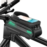 Toptrek Fahrradtasche Rahmen Wasserdicht Handytasche Fahrrad Fluoreszierendes Design Rahmentasche Fahrrad mit TPU Touchscreen Fahrradtaschen für Smartphone Unter 6,7 Zoll