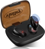 vinlley Bluetooth Kopfhörer, Kabellos Kopfhörer In Ear Ohrhörer Sport Touch Control Mit Mikrofon Geräuschunterdrückung, IPX7 Wasserdicht, 60 Std Spielzeit, Für Laptop/Sport/iPhone/Android, ES02